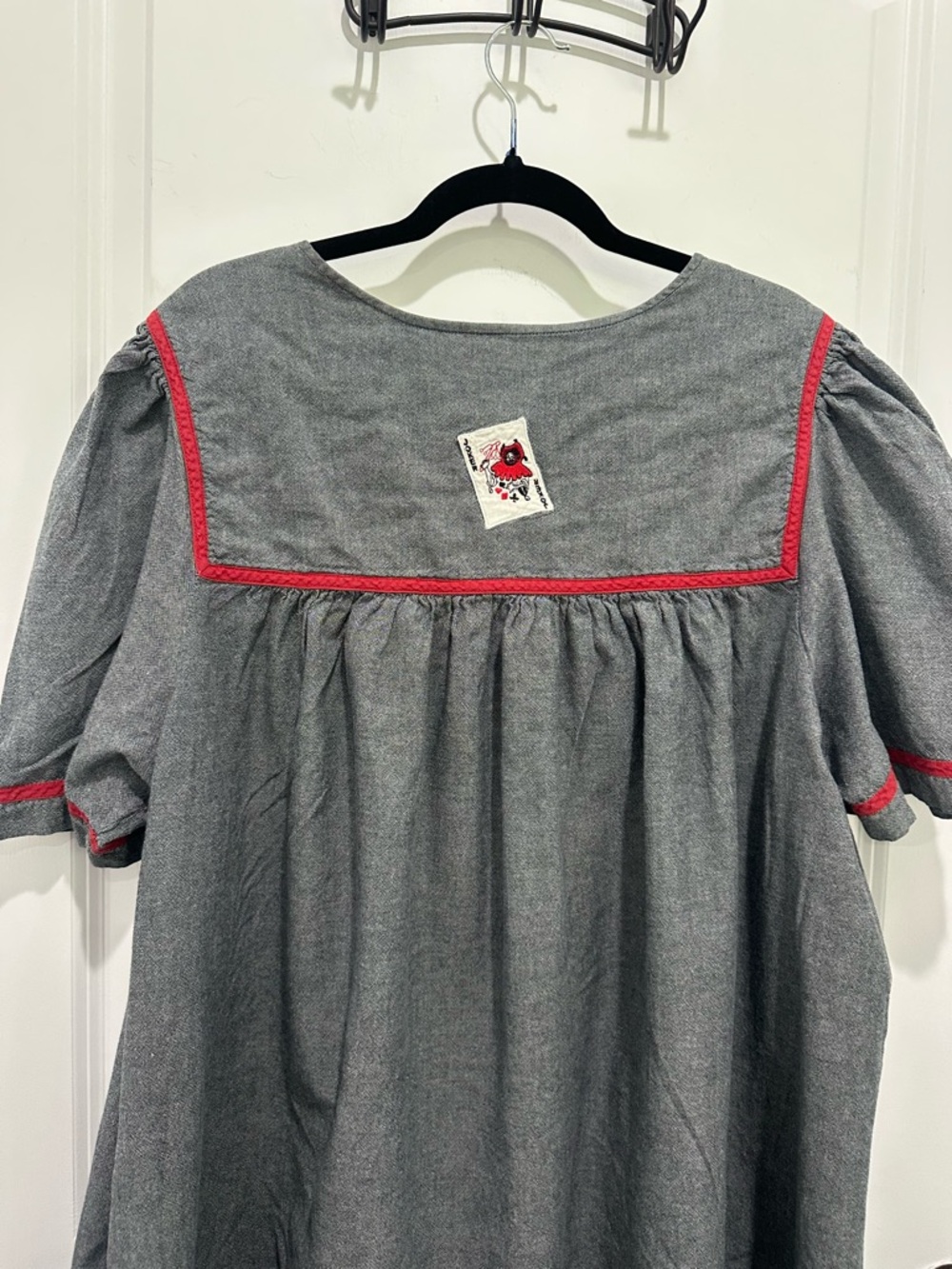 Go Softly Patio Dress with Playing Card Appliqué SZ XL - Picture 8 of 8